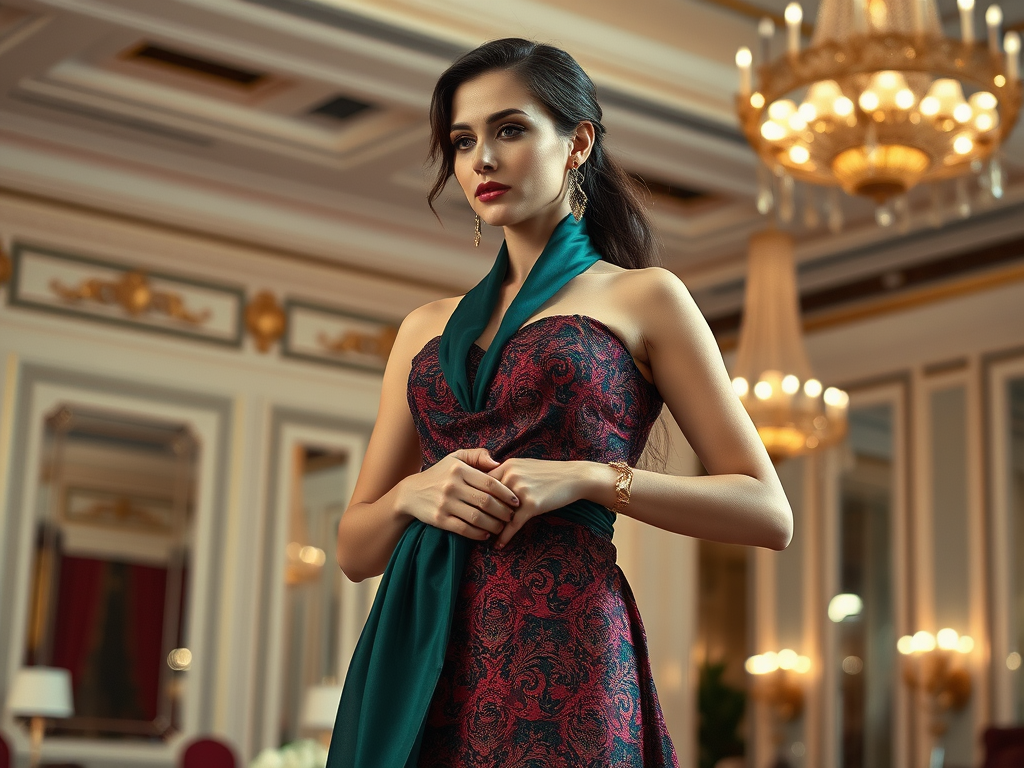 100dechipuri | Cum să porți un fular sau o eșarfă cu o rochie elegantă?