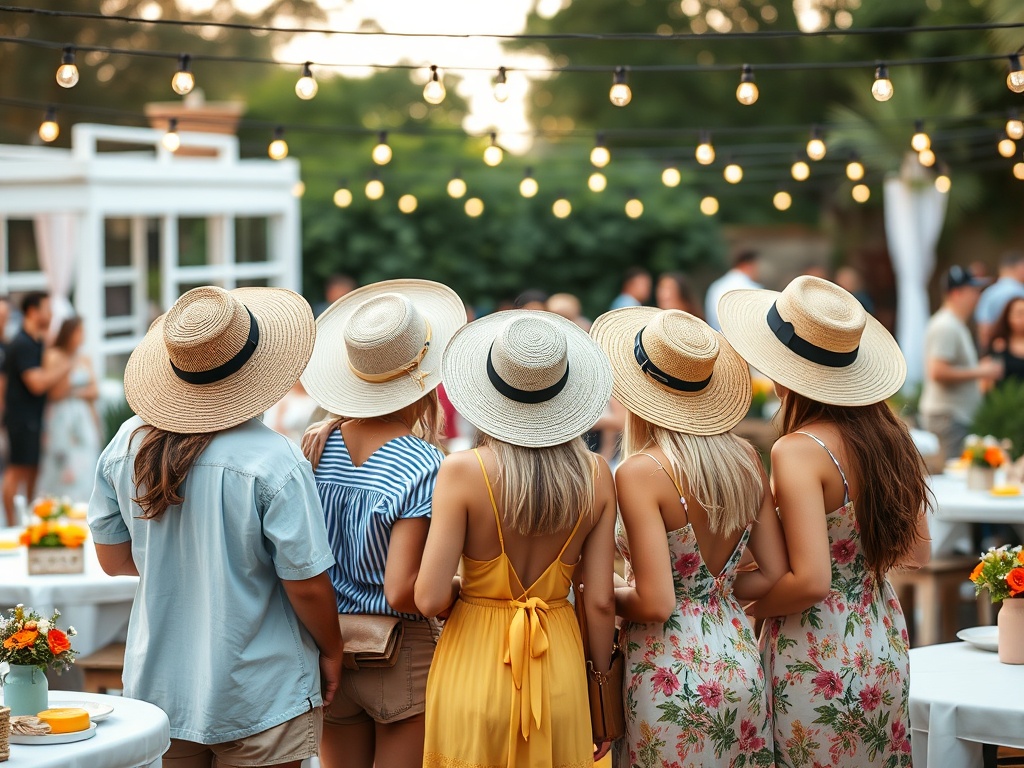 100dechipuri | Cum să îți alegi o pălărie de paie cu boruri largi și panglică satinată